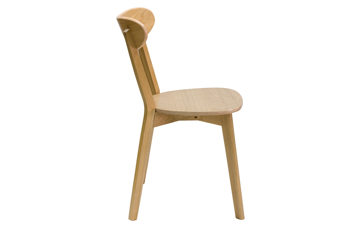 Chaises vintage bois clair ch�ne (lot de 2) DOVE